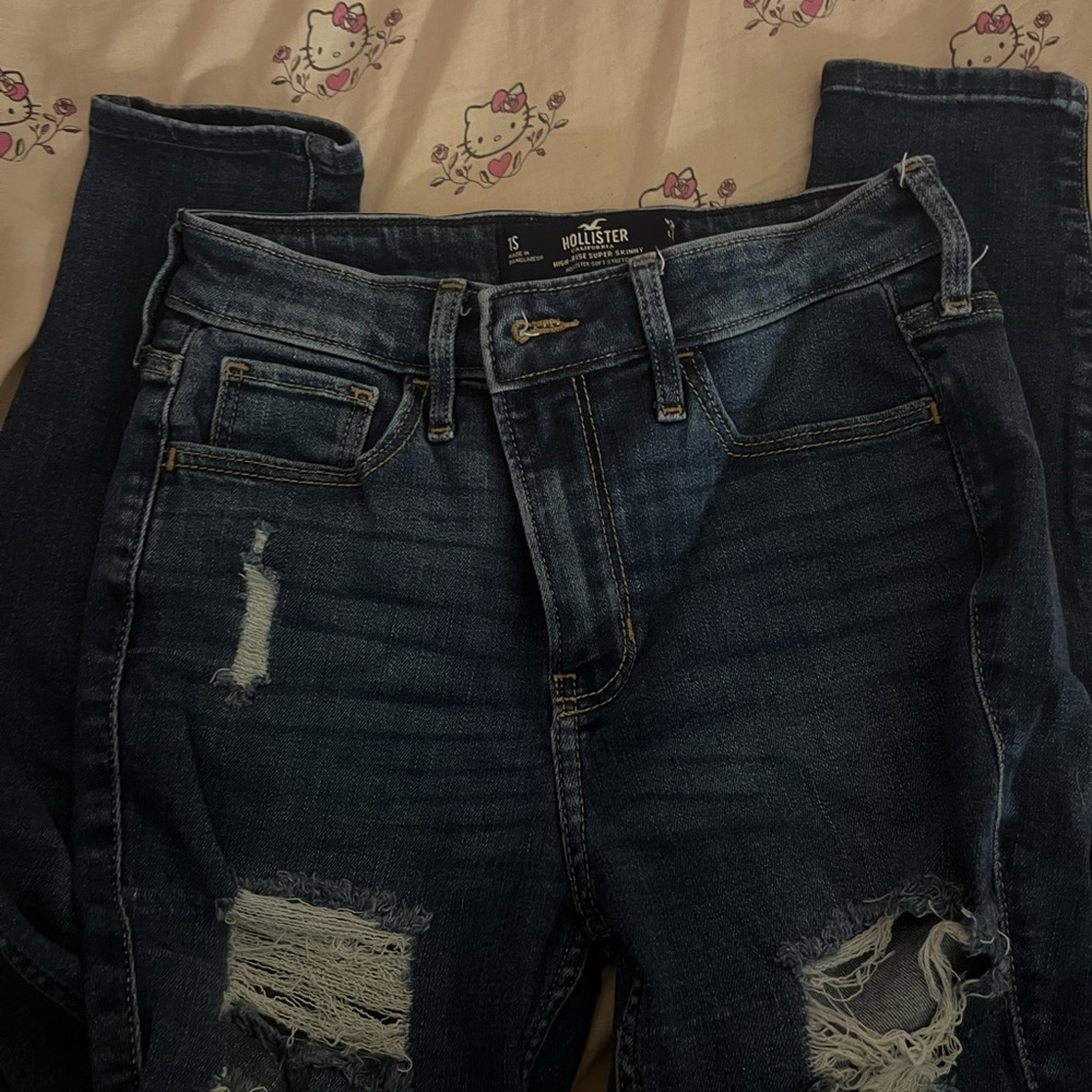 Hollister Distressed Blue Jeans